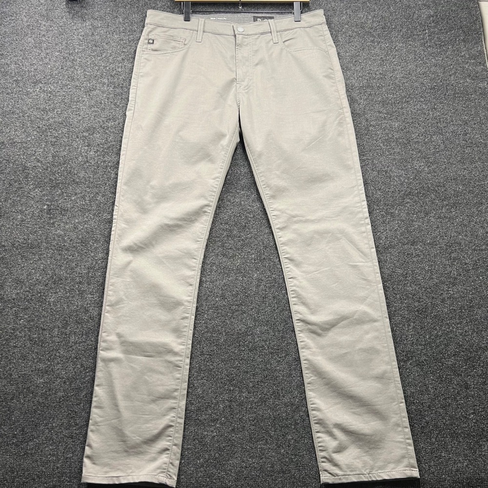 AG Adriano Goldschmied Tellis Modern Slim Airluxe Pants Grey 35x34 1783CMPSILH